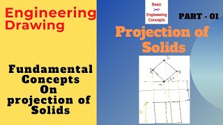 Projection of solids telugu- fundamentals on Projection of solids telugu