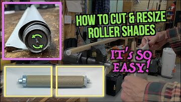 How To Cut and Resize Roller Shades. It