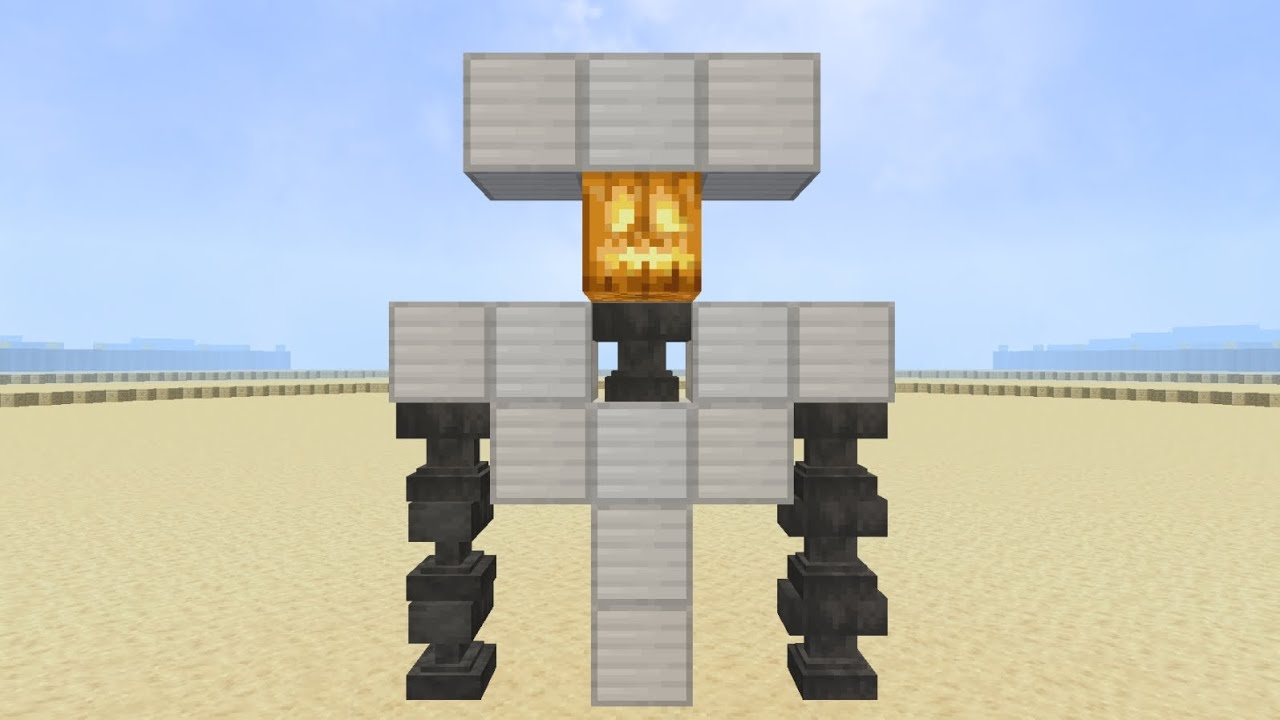How to make Mutant Iron Golem in Minecraft PE - YouTube