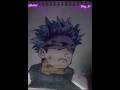 gojo saturo drawing with watecolour #shorts #artist
