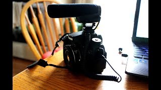 Comparison with and without Pixel MC550 Shotgun microphone