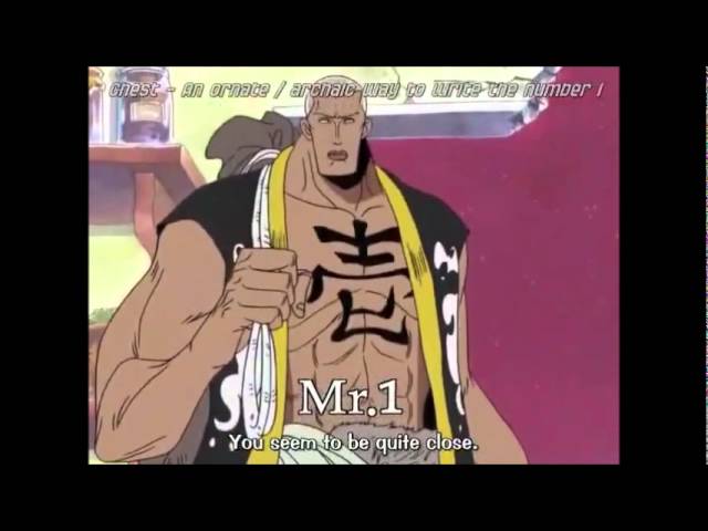 One Piece Mr 1 Vs Mr 2 Youtube