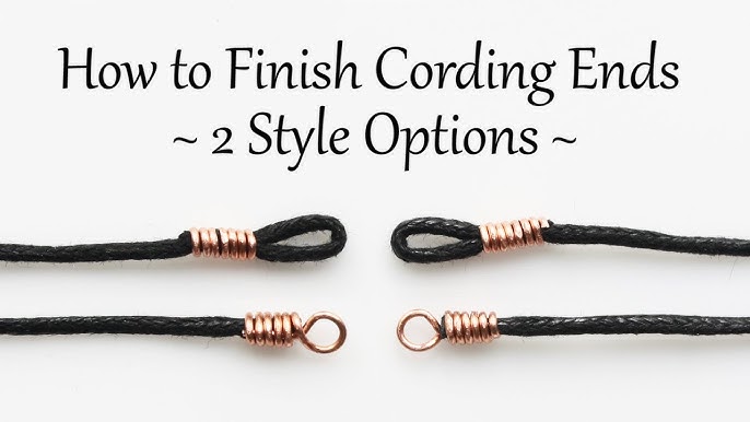 How to Make Cord Wire Ends for Thick Leather / The Beading Gem