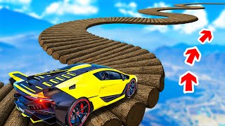 CAN A LAMBO DRIVE OVER A LOG BRIDGE IN GTA 5? - EXPERIMENT IN GTA 5 screenshot 4