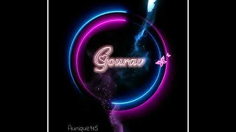 gourav name status ❣️|| name status video ❤️ #aunique