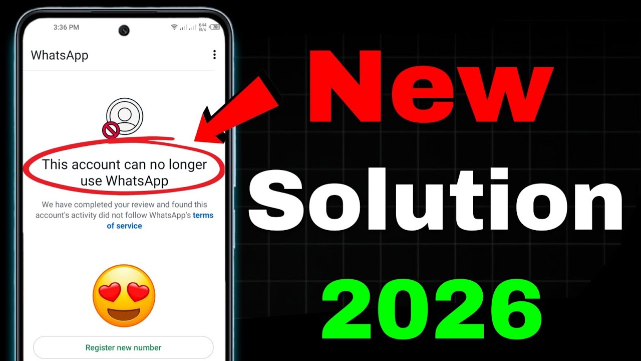 Whatsapp Spam Problem New Solution 2026 || This account can no longer use Whatsapp Problem New 2026