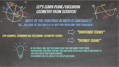 Learn Geometry From Scratch! Part 1