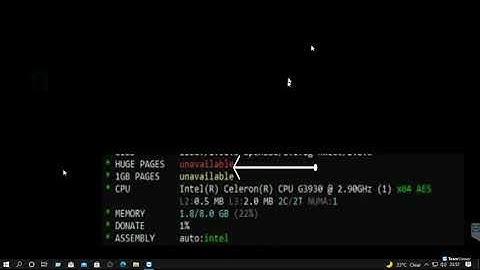 fix huge page unavailable in xmrig windows 10