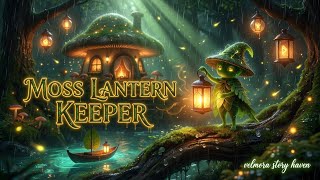 Cozy Mushroom Cottage Ambience 🌧️ Tiny Lantern Spirit Fantasy World#fairystory #magicalforest #cozy 