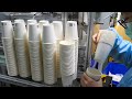 Paper Cup mass production process. / 紙杯大量生產過程 - Taiwan paper cup factory