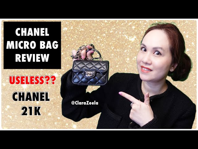 Chanel Micro Bag Review  Chanel 21K Flap Coin Purse with Chain