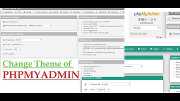 How to Change theme of phpmyadmin from Dashboard | phpmyadmin Customization |