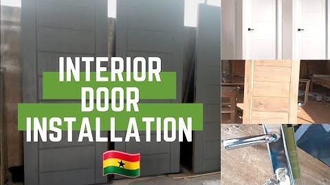 Interior door installation | Choosing the design | Building a house in Ghana 🇬🇭 #HavePatience