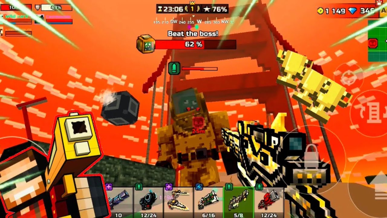 Very FAST Monster Raid (pixel gun 3d)