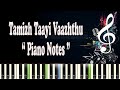 Tamizh Thayi Vaazhthu - Piano Notes