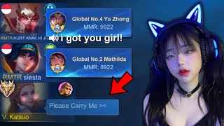 I Pretend To Be Girl In Random Lobby And This Happened - Mobile Legends