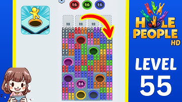 Hole People Level 55 Solution Walkthrough