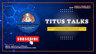 TMS Video Introduction - Welcome to Titus Talks!