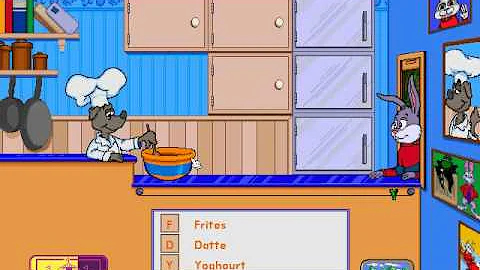 Lapin Malin Maternelle 2 (Reader Rabbit Preschool): Partie 21 (ABC Resto) - Billet 4