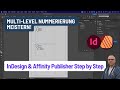 Mehrstufige Nummerierungen in InDesign & Affinity Publisher – erklärt!