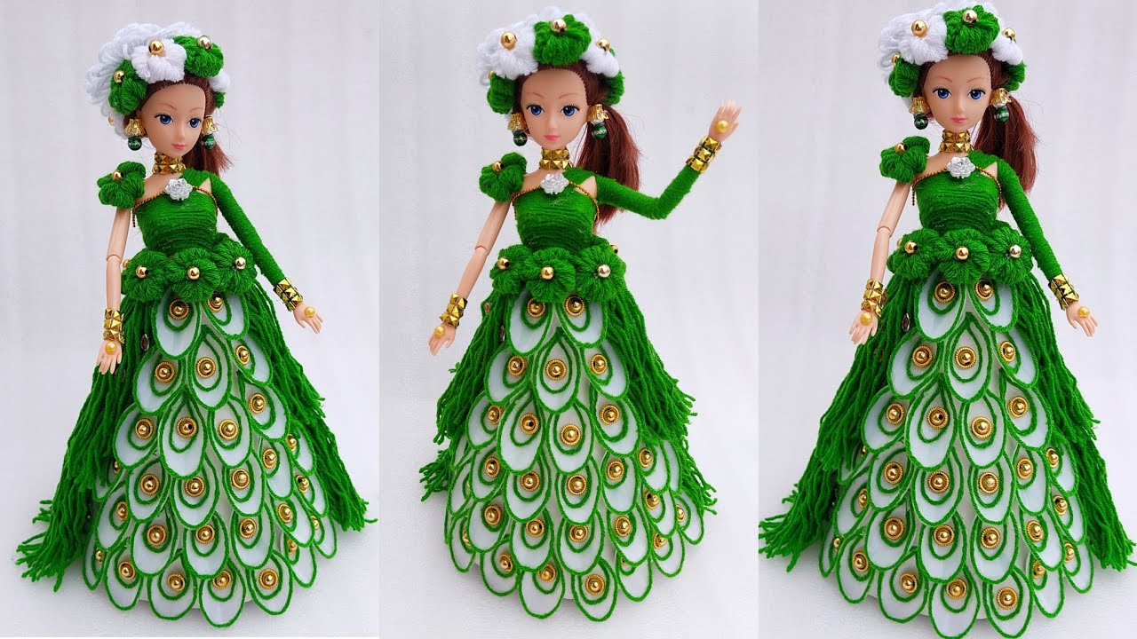 Wow Amazing! Super Beautiful Woolen craft dolls Doll making Ideas