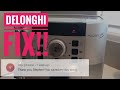 Delonghi Magnifica Red Triangle Alert won’t turn on