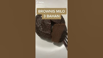 Thumbnail of Brownies Milo cuma 3 bahan