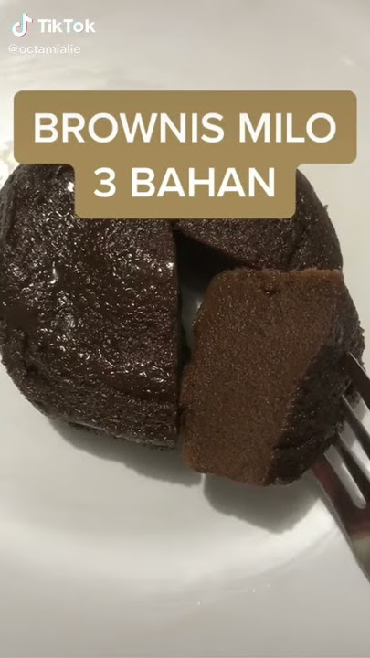 Brownies Milo cuma 3 bahan