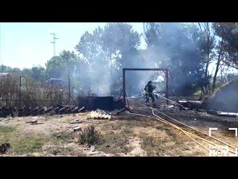 VÍDEO: Algunas imágenes del Incendio junto a la carretera de Rute