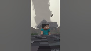 Steve Vs Tornado An Minecraft Animation #shots