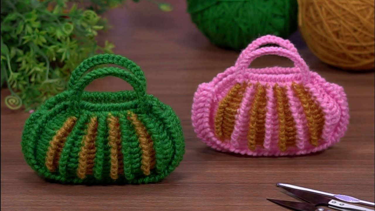 Beautiful✨️Crochet mini handbag/bolsa de ganchillo/bolsa de crochê/örgü mini çanta#crochet #knitting