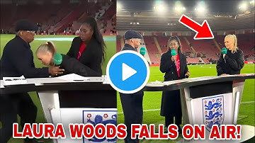 Video: Laura Woods COLLAPSES Live on ITV | Ian Wright Steps In to Save Her During England vs Ghana
