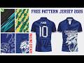 Free Motif/Pattern Vector Jersey 2026 Coreldraw (Bisa di Edit)