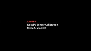 Launch | Nissan Sentra: Decel G Sensor Calibration