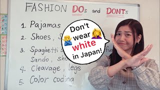 DON'T WEAR WHITE in Japan! Fashion Mistakes | Clothing Do's and Don'ts | Tagalog | Japanese Culture