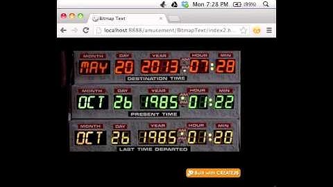 CreateJS: BitmapText + TweenJS