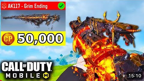 Buying and maxing out Mythic AK117 - Grim Ending full Draw CODM + full loadouts ..js,s1,s2,3  #codm