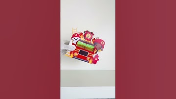 Fire Fighter Light up shaker gable box #thecraftprint #cpthemeaday