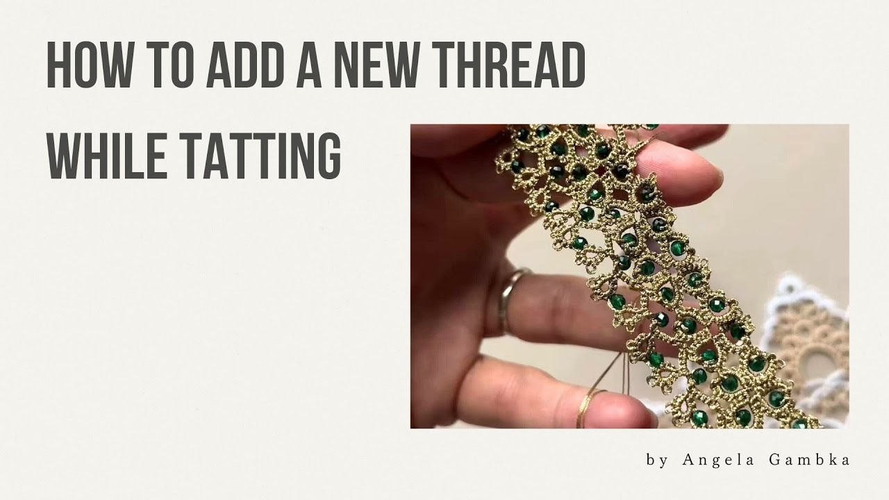 How to add a new thread while tatting 