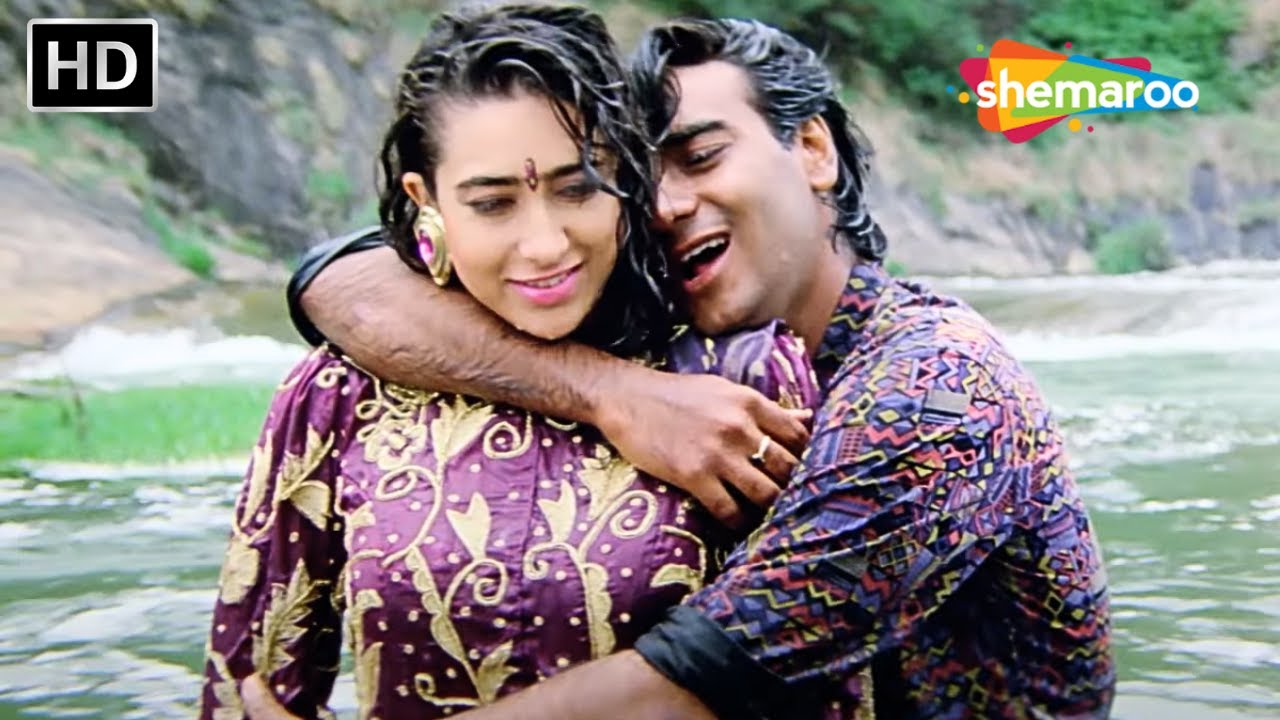प्यार के कागज़ पे | Pyar Ke Kagaz Pe -Jigar (1992) | Ajay Devgn,Karishma Kapoor |Abhijeet, Sadhana S