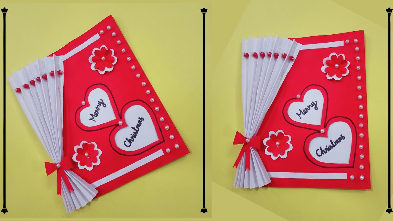 Christmas greeting card making ideas/DIY CHRISTMAS CARD/ how to make