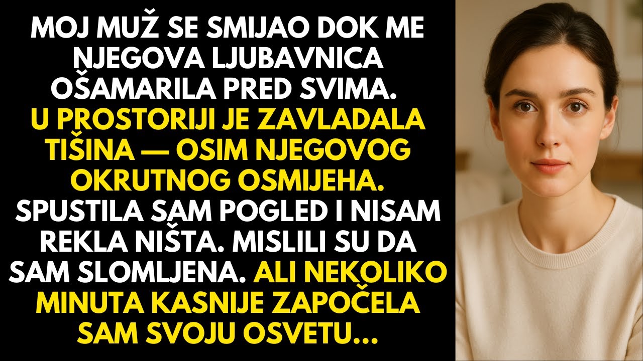 Moj se muž nasmijao kad me njegova ljubavnica ošamarila — nekoliko minuta kasnije počela sam osvetu…