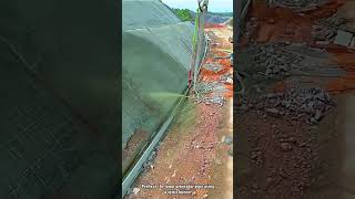 Slope Stabilization: Robotic Shotcrete for Large-Scale Wall Retaining