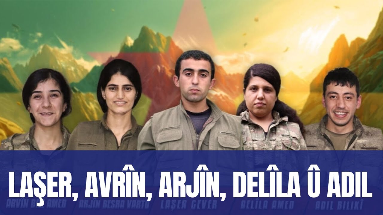 NRÇ-HPG'ê nasnameya 5 milîtanên Apoyî eşkere kir.
