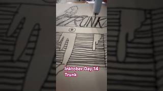 Inktober Day 14 🖊️ Trunk 🩸 #inktober #mimic #dungeonsanddragons