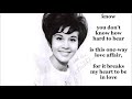 You Don T Know HELEN SHAPIRO With Lyrics 