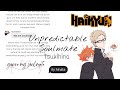 Haikyuu texts - Unpredictable Soulmate (Tsukihina)