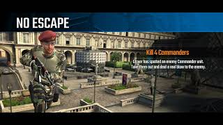 KILL 4 COMMANDERS| NO ESCAPE SNIPER STRIKE PARIS| android game 2023 screenshot 5