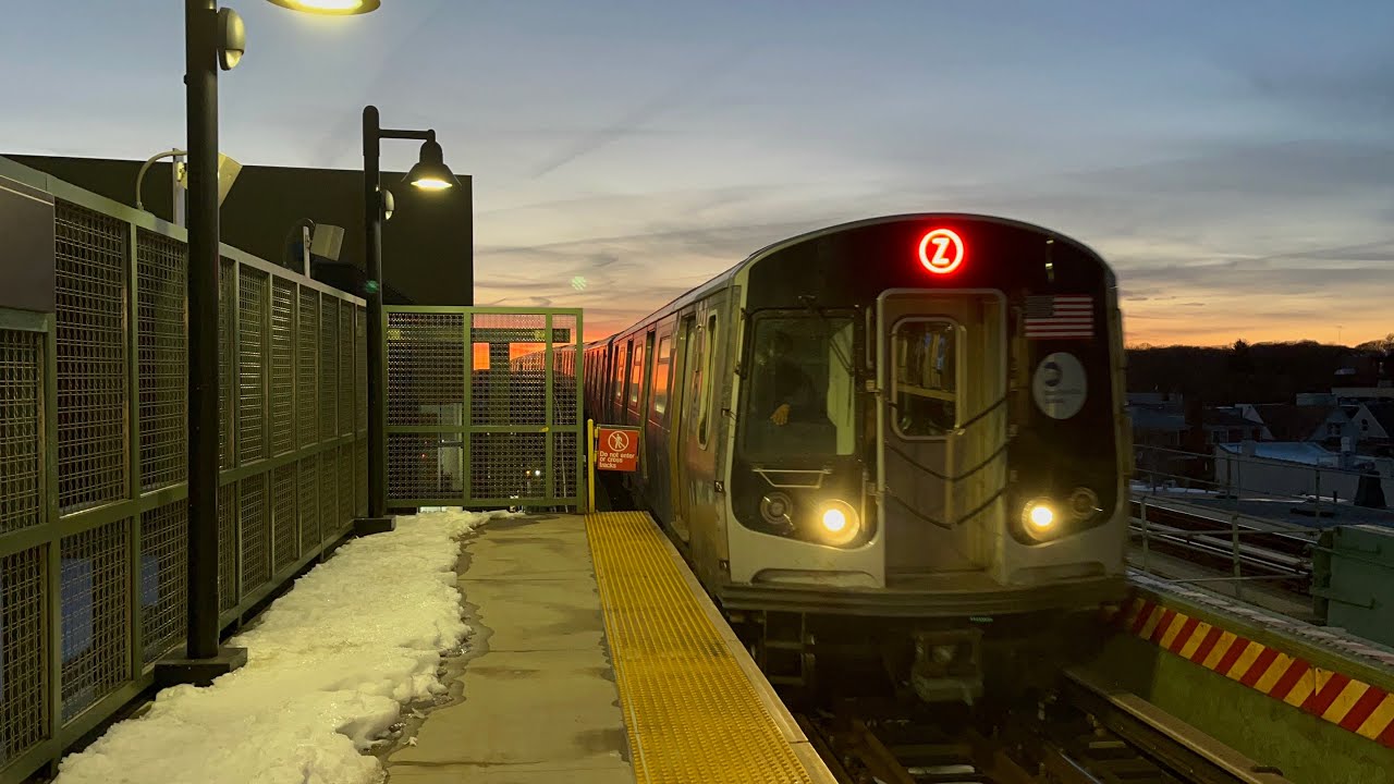 BMT Jamaica Line: (Z) Trains with (J) Skip-Stop Trains @ 121st Street (R143, R160A-1, R179)