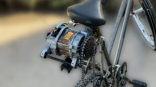 How to Make an Electric Bicycle Using Washer Machine Motor completely unbelievable idea by Gs DIY Ideas 25,771 views 1 year ago 3 minutes, 18 seconds